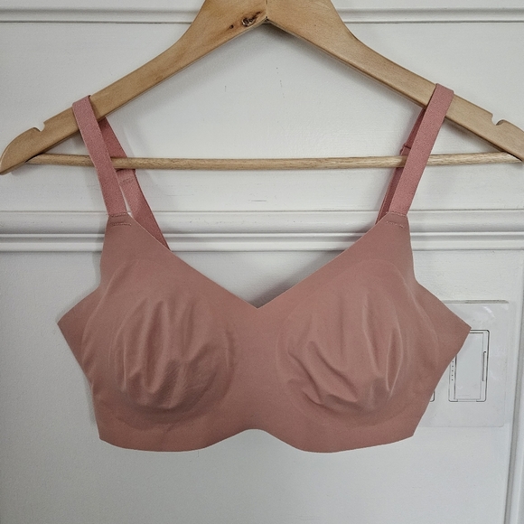 knix Other - Knix padded v-neck bra thin strap pink 4